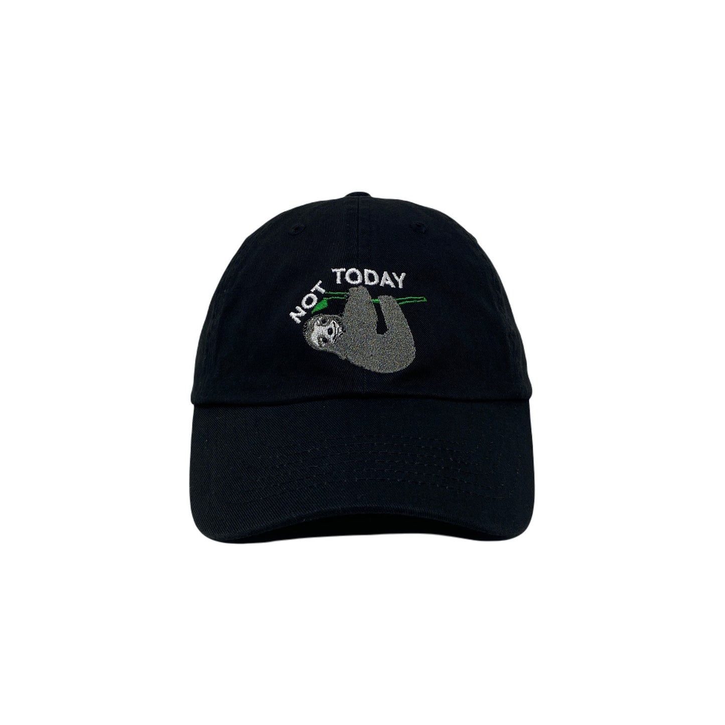Not Today Dad Hat Sleepy Sloth Behavior Three Toed Sloth Bear Zoo Deadly Sin