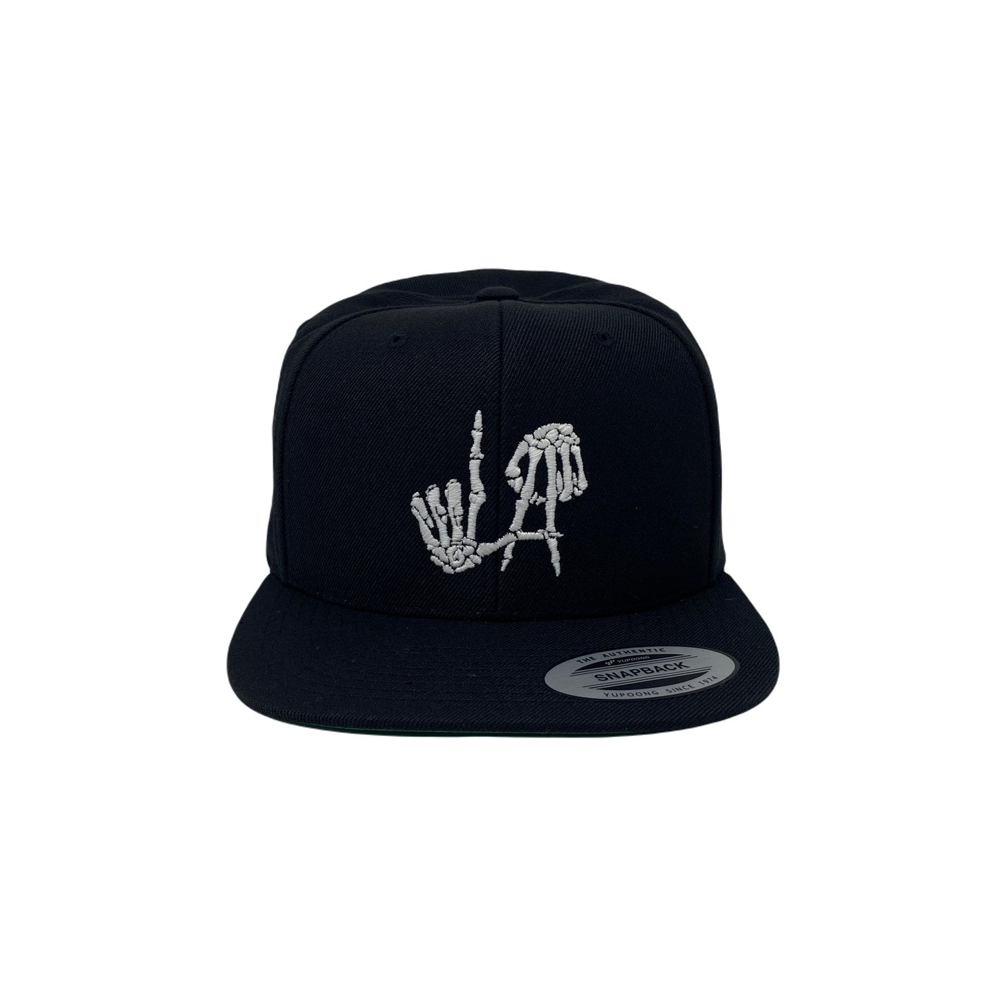 Los Angeles Bones Snapback Hat GLOW In The Dark