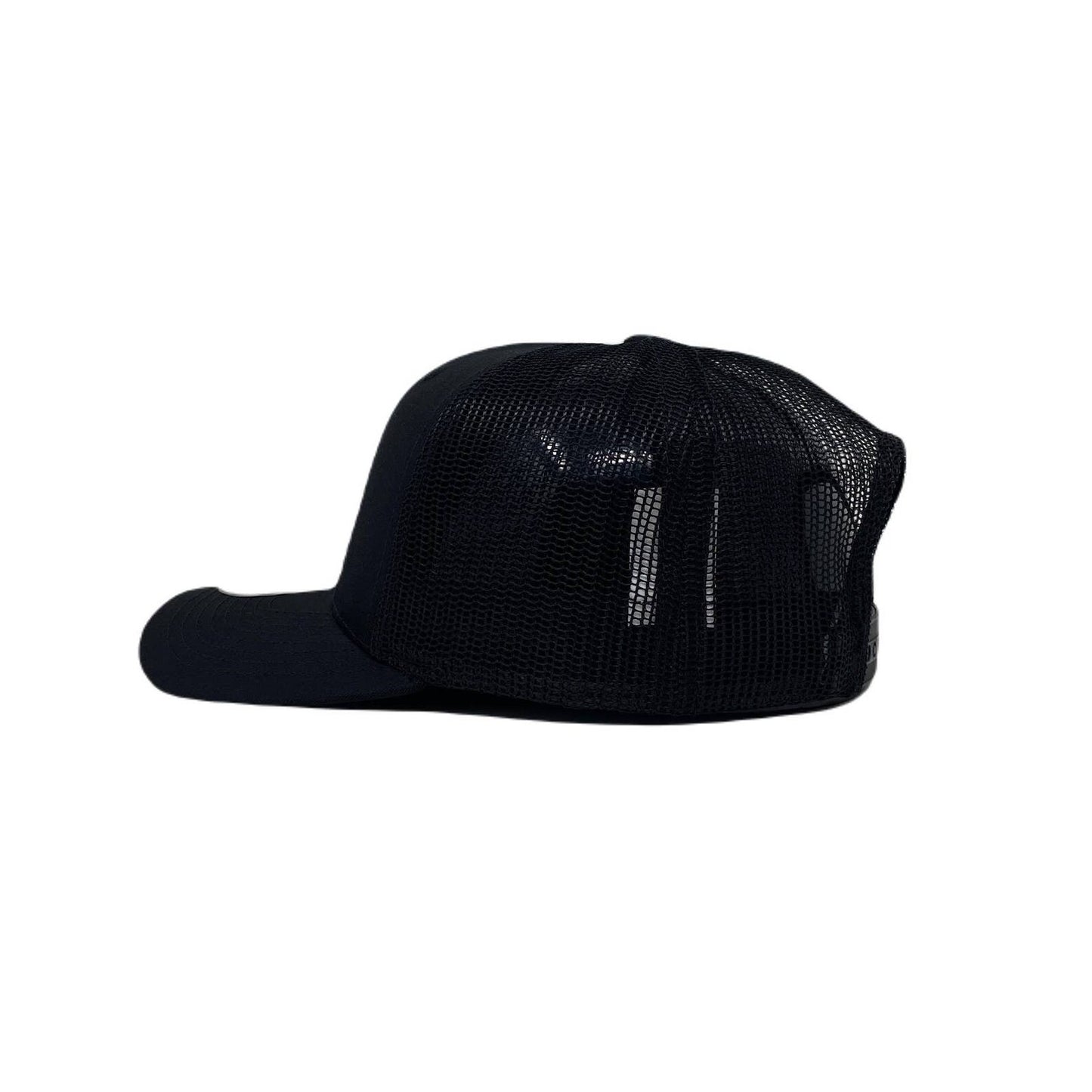 Los Angeles LA Wavy Upside Down Trucker Hat in Black GLOW In The Dark
