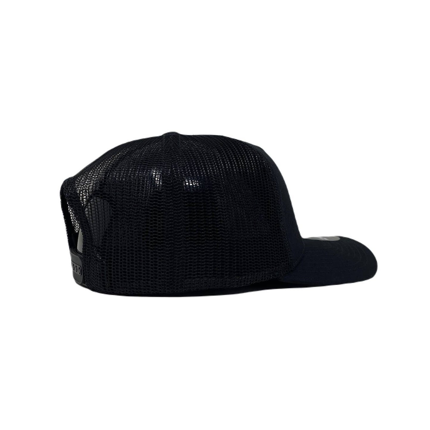 Los Angeles LA Wavy Upside Down Trucker Hat in Black GLOW In The Dark