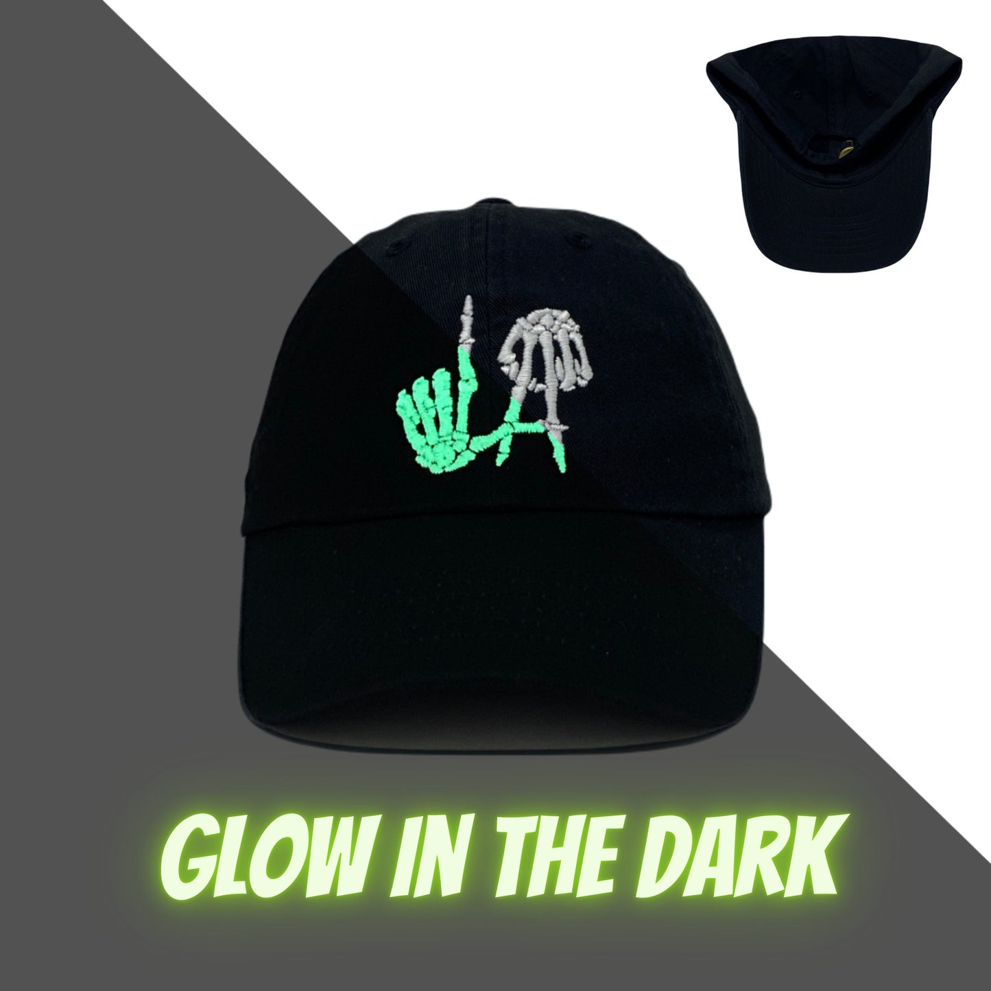 Los Angeles Bones Dad Hat Glow In The Dark