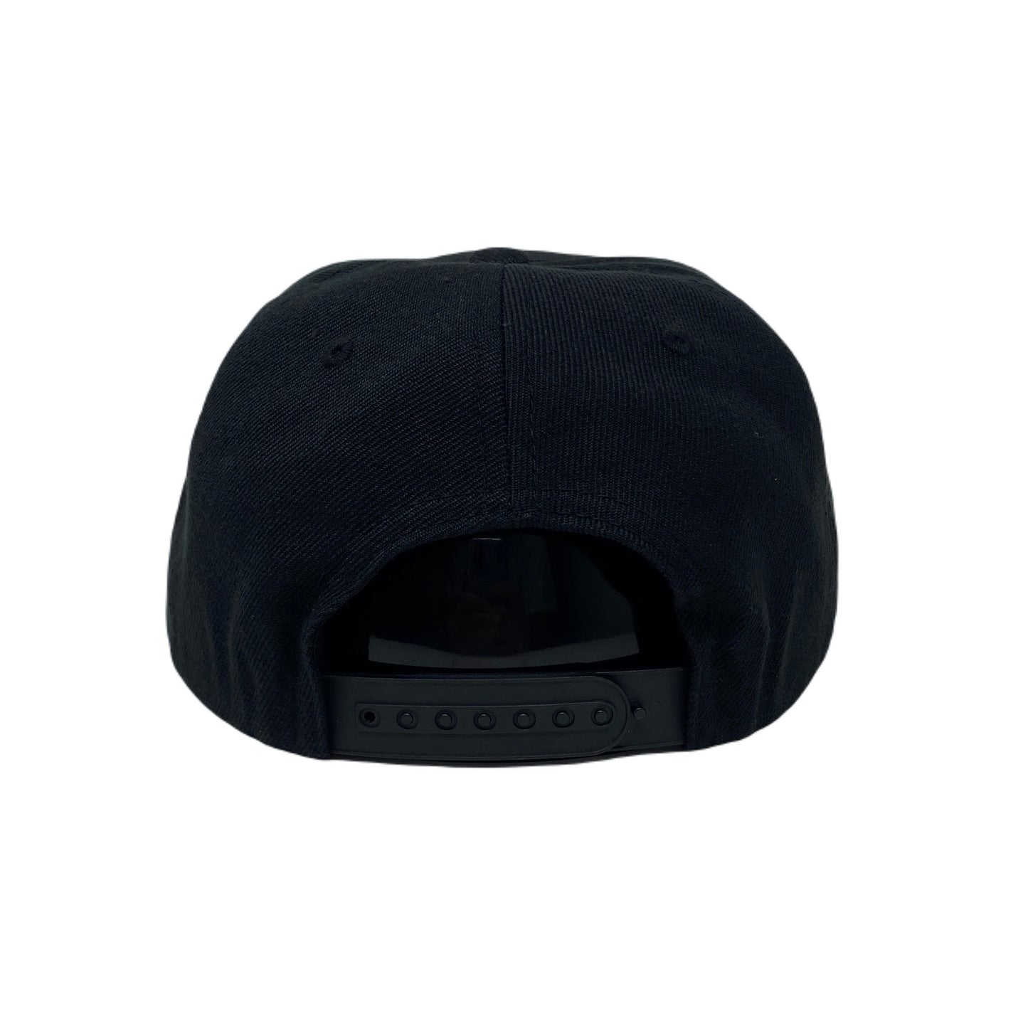 Los Angeles Wavy Upside Down Snapback Hat All Black