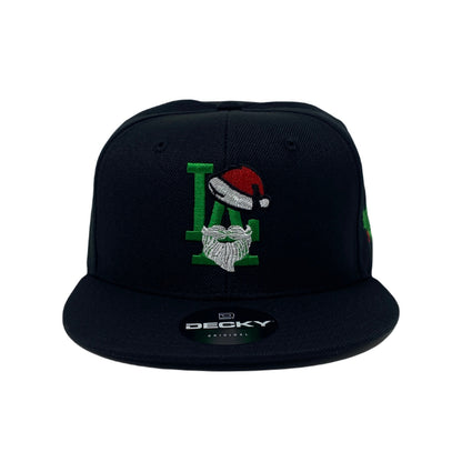 Los Angeles LA Santa Clause Christmas Beard Snapback Hat