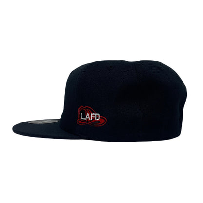 Los Angeles LA Strong Fire Rescue Axe Snapback Hat All Black