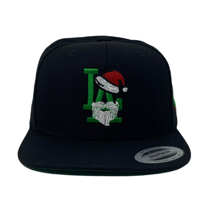 Los Angeles LA Santa Clause Christmas Beard Hat Snapback Hat