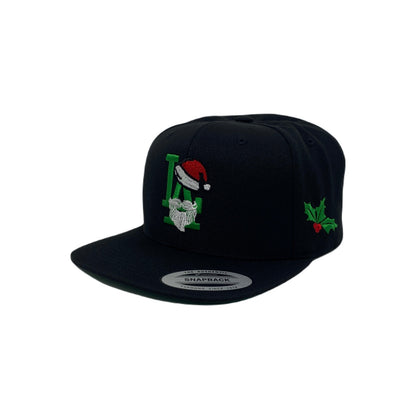 Los Angeles LA Santa Clause Christmas Beard Hat Snapback Hat
