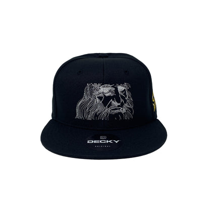Leonardo Da Vinci Renaissance Man Mona Lisa Last Supper Painter Inventor Scientist Snapback Hat All Black