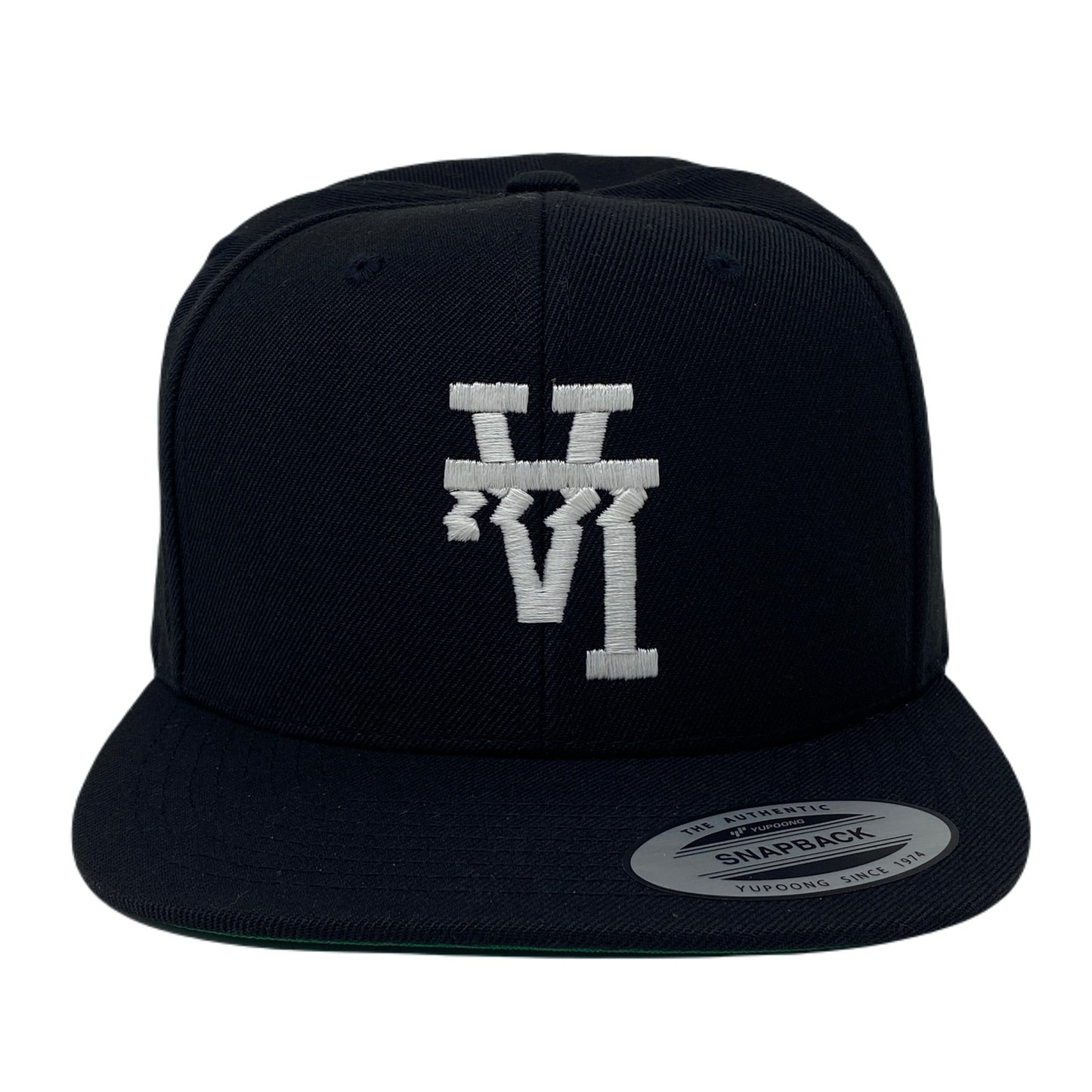 Los Angeles LA Wavy Upside Down Snapback Hat GLOW In The Dark