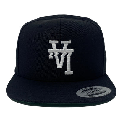 Los Angeles Wavy Upside Down Snapback Hat