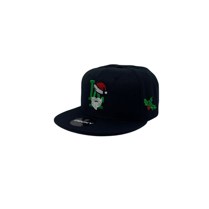 Los Angeles LA Santa Clause Christmas Beard Snapback Hat