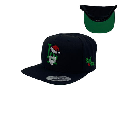 Los Angeles LA Santa Clause Christmas Beard Hat Snapback Hat