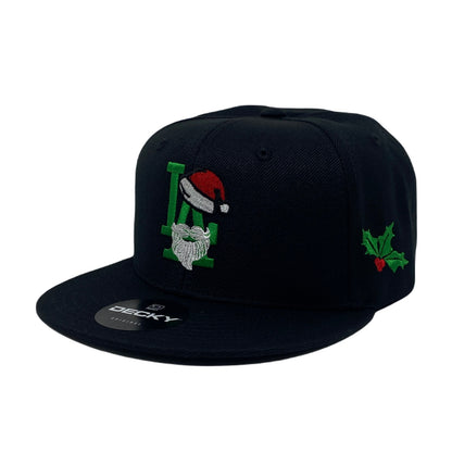 Los Angeles LA Santa Clause Christmas Beard Snapback Hat