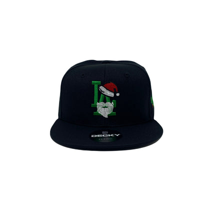 Los Angeles LA Santa Clause Christmas Beard Snapback Hat