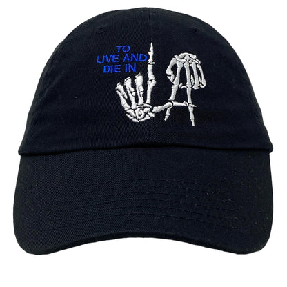 To Live And Die In LA Blue/White Dad Hat