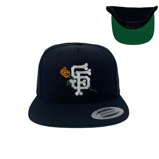 San Francisco Bone Rose Snapback Hat