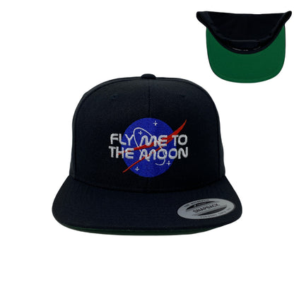 Fly Me To The Moon Snapback Hat