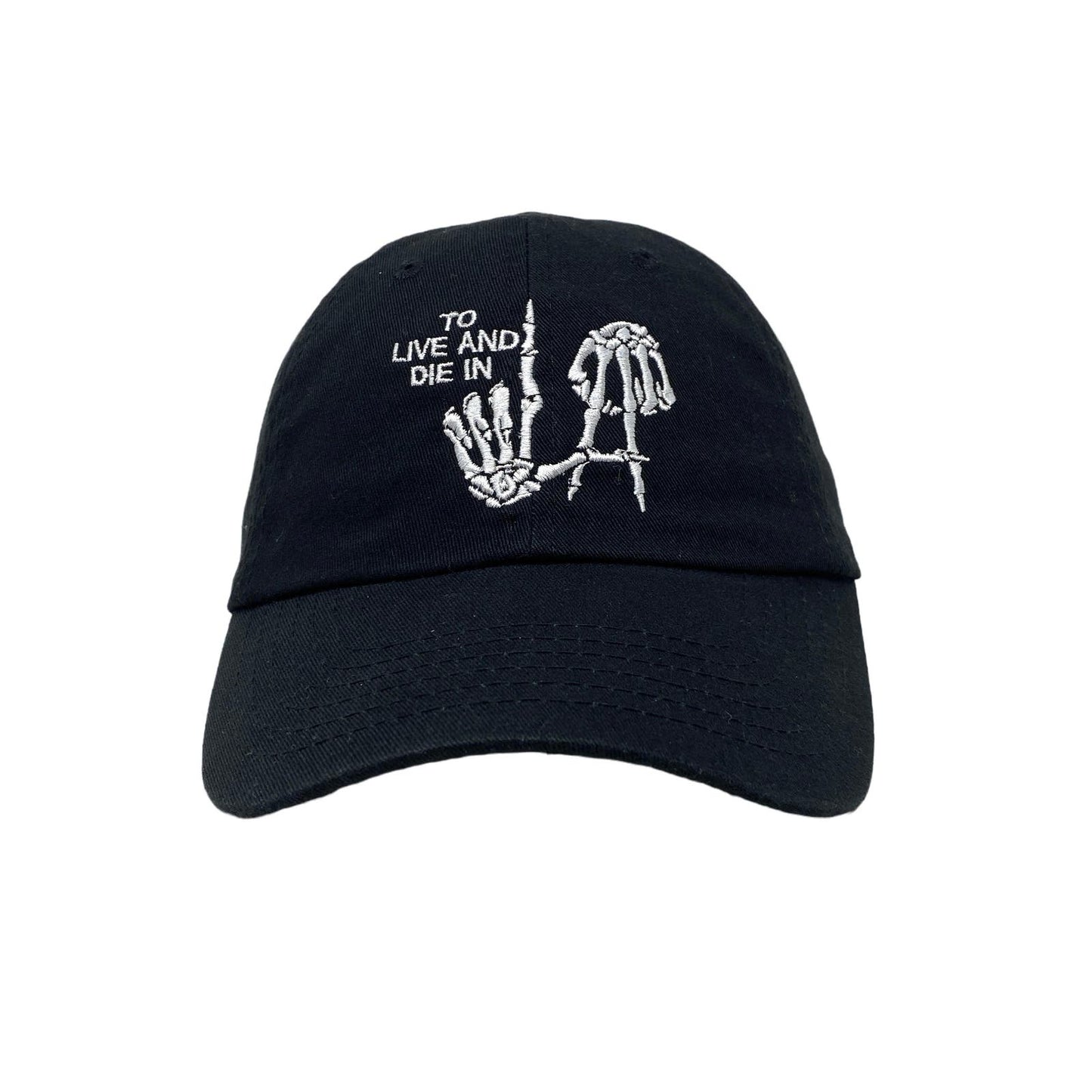 To Live And Die In LA White Dad Hat