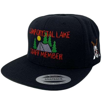 Camp Lake Staff Member Mask Snapback Hat