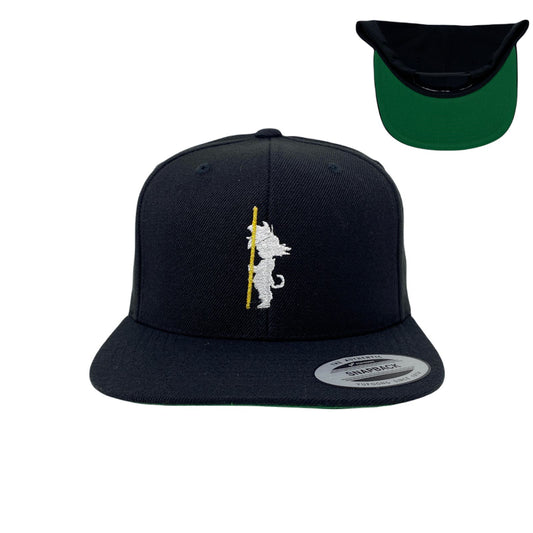 Anime Silhouette Staff Snapback Hat