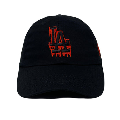Los Angeles LA Drip Bloody Hands Halloween Slouch Dad Hat