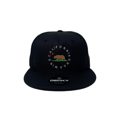 California Dreaming Snapback Hat All Black