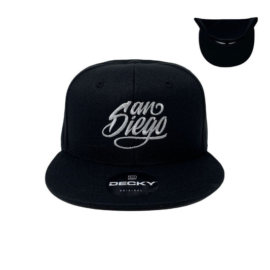 San Diego Snapback Hat All Black