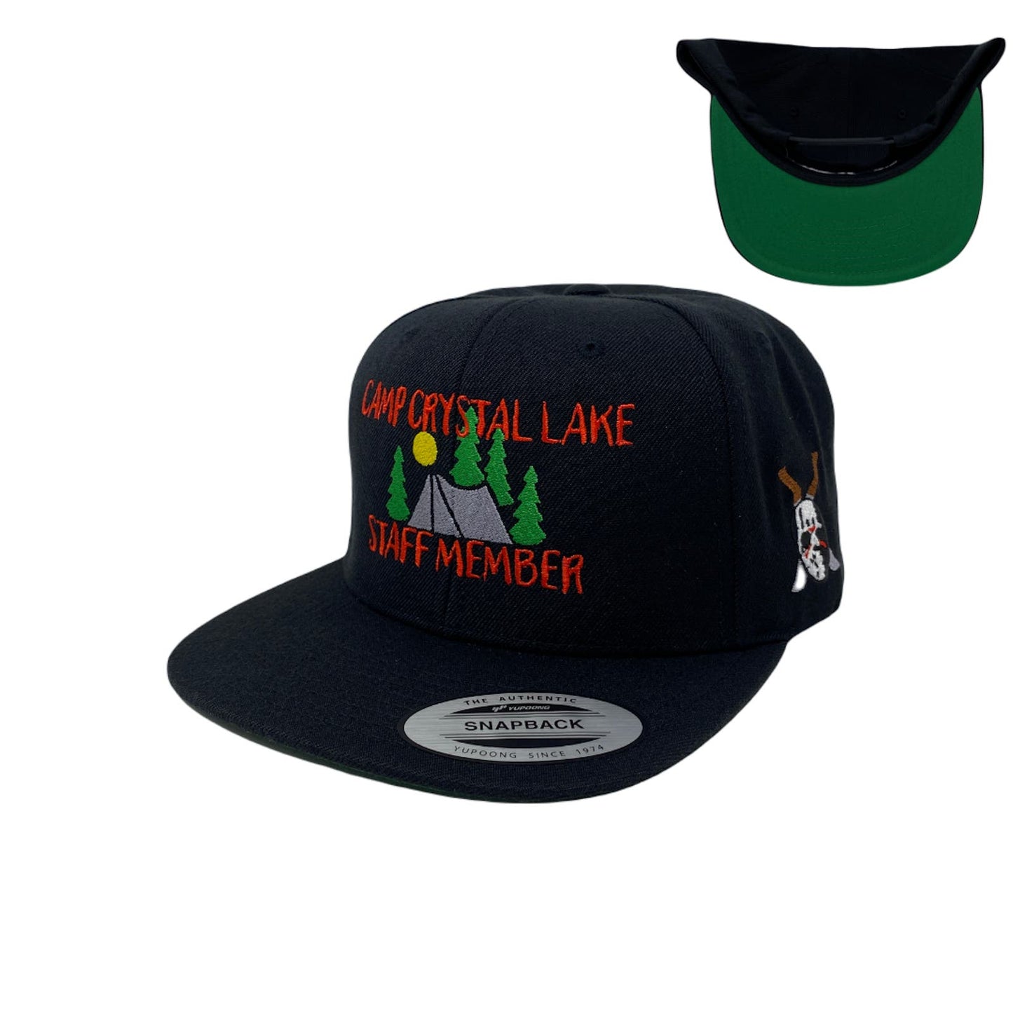 Camp Lake Staff Member Mask Snapback Hat