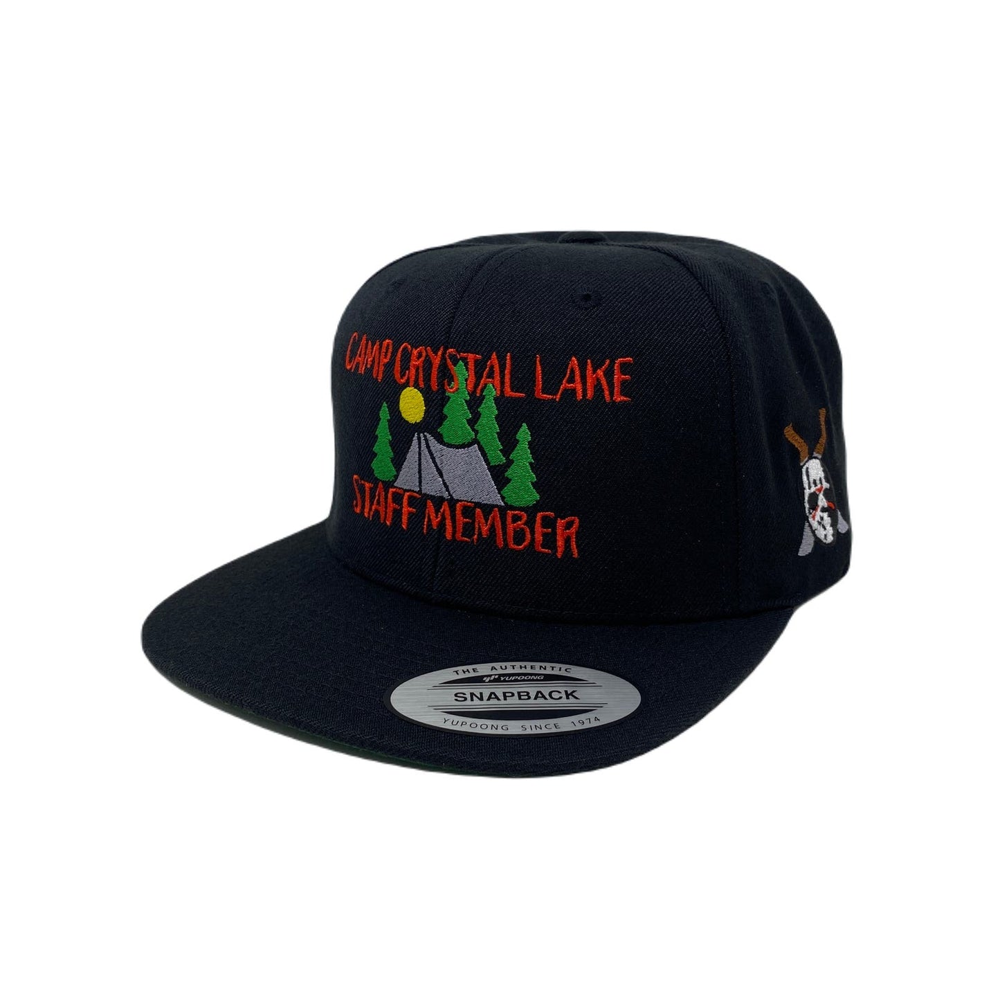 Camp Lake Staff Member Mask Snapback Hat