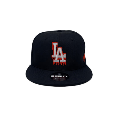 Los Angeles LA Drip (White/Red) Bloody Hands Snapback Hat