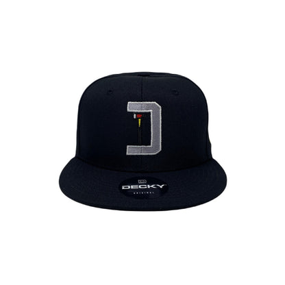 Dallas Fire Department Snapback Hat All Black