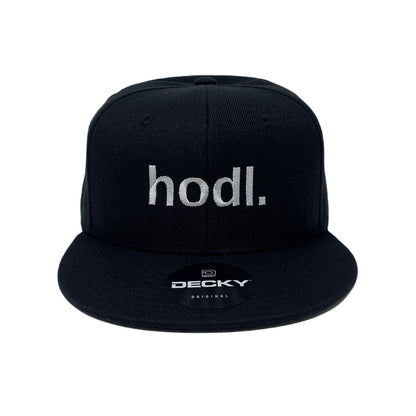 hodl. Snapback Hat All Black
