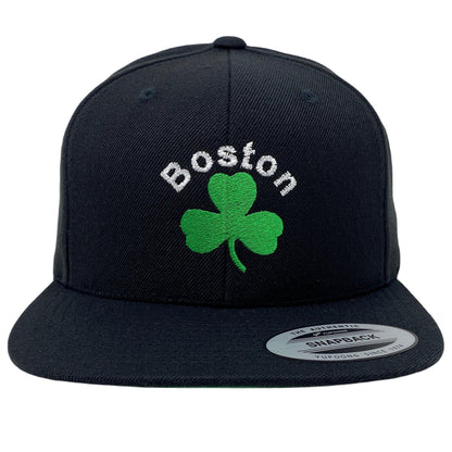 Boston Shamrock Snapback Hat