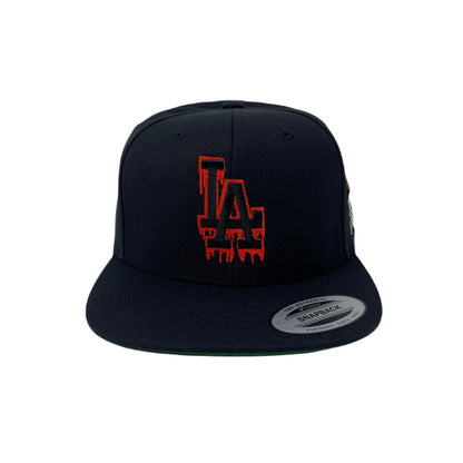 Los Angeles LA Halloween Blood Drip Red (Mask) Snapback Hat
