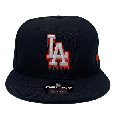 Los Angeles LA Drip (White/Red) Bloody Hands Snapback Hat