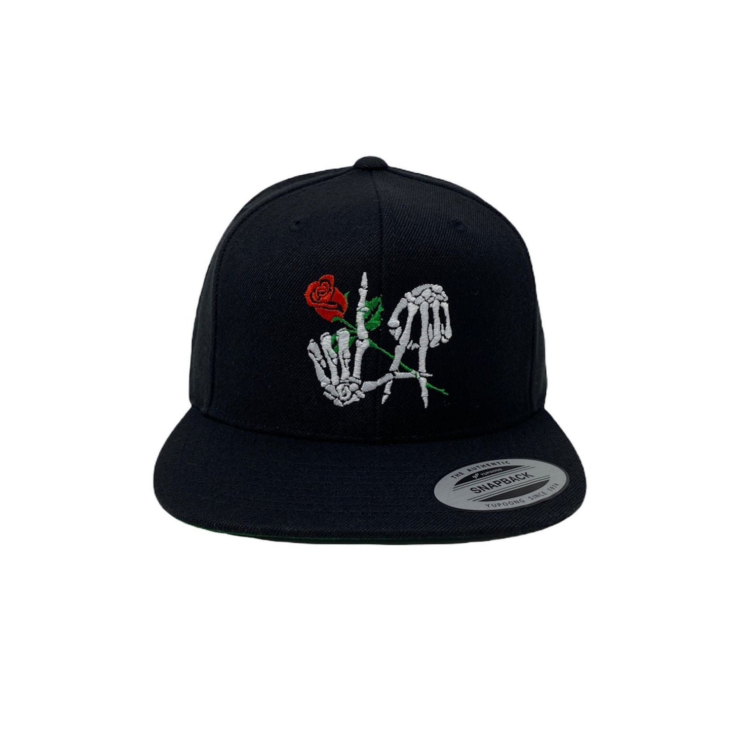 Los Angeles Bone Rose Snapback Hat