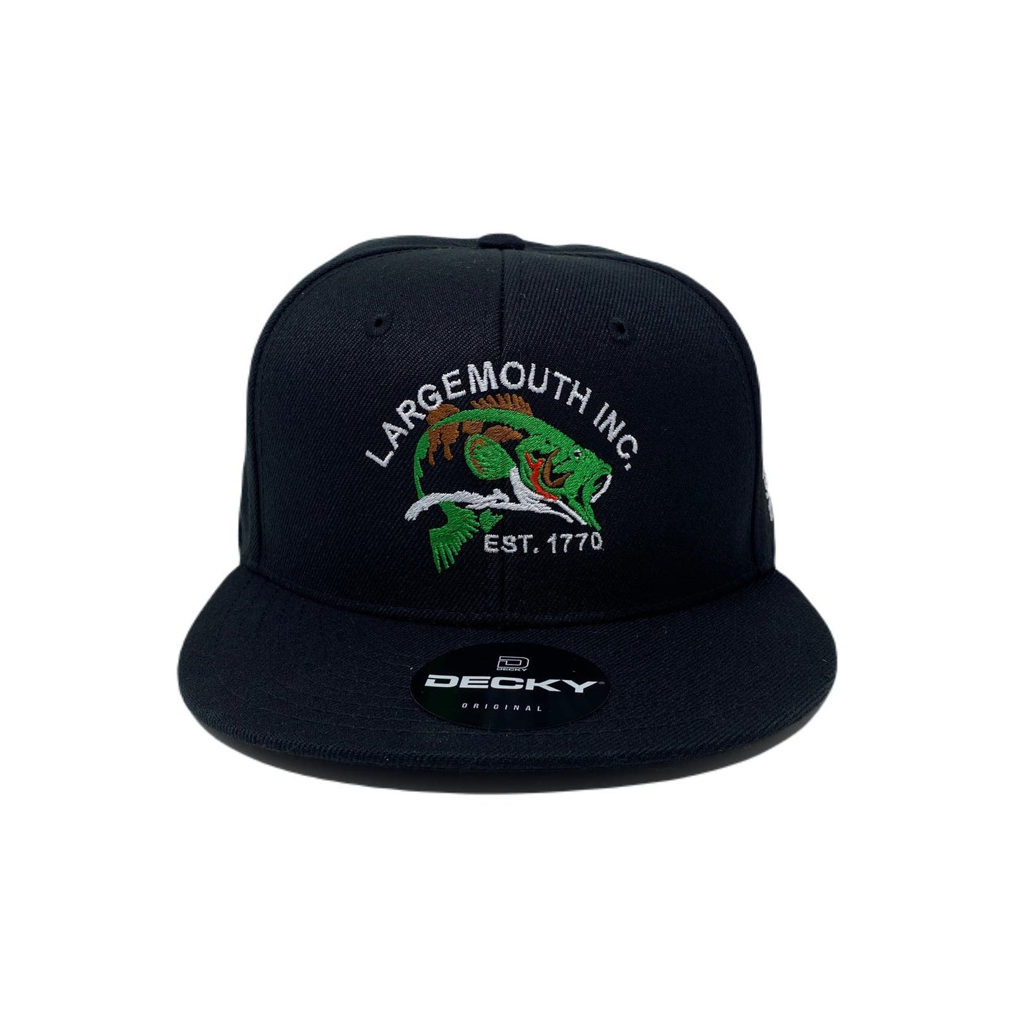 Largemouth INC. Snapback Hat All Black