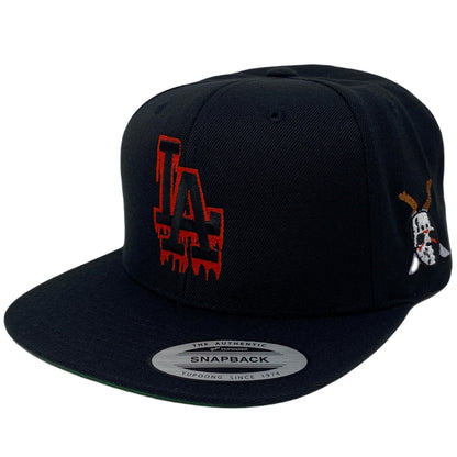 Los Angeles LA Halloween Blood Drip Red (Mask) Snapback Hat