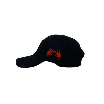 Los Angeles LA Drip Bloody Hands Halloween Slouch Dad Hat