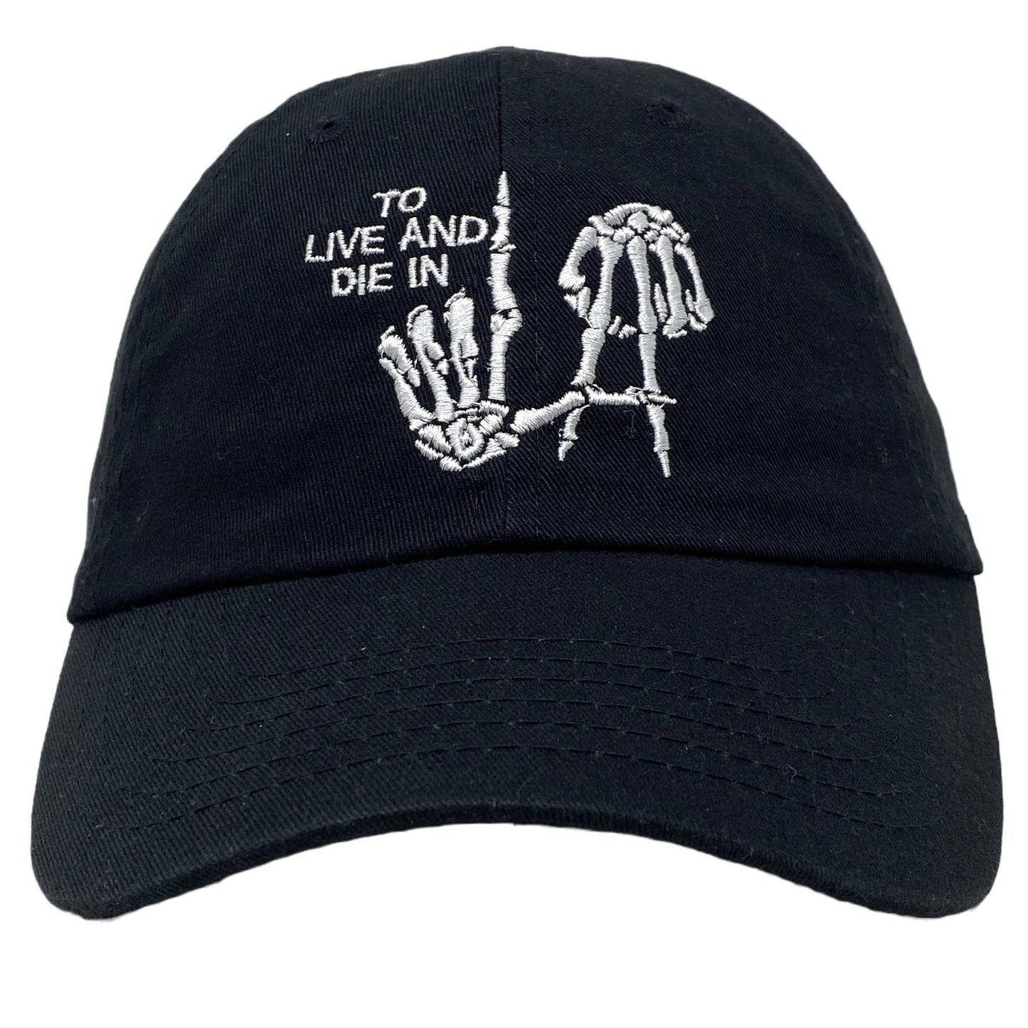 To Live And Die In LA White Dad Hat