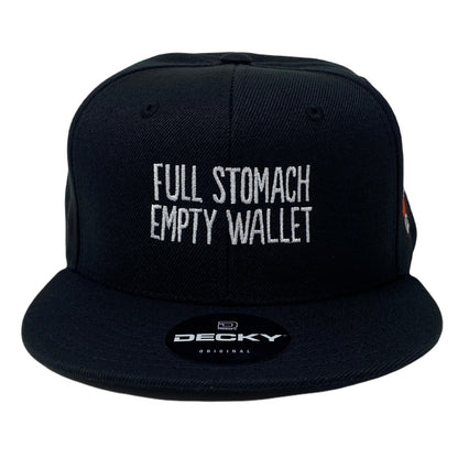 Foodie USA Snapback Hat All Black