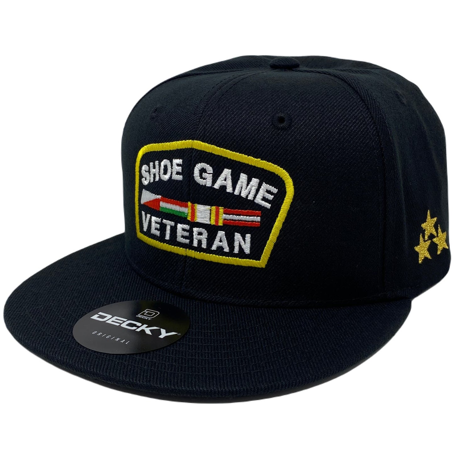 Shoe Game Veteran Snapback Hat All Black