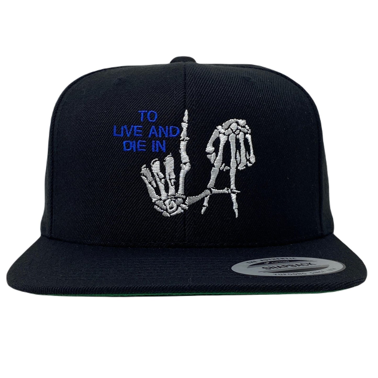 To Live And Die In LA Blue/White Snapback Hat