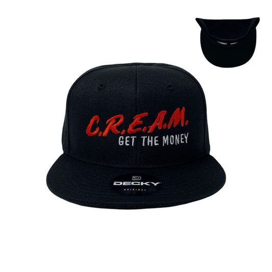 CREAM Get The Money Snapback Hat All Black