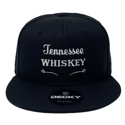 Tennessee Whiskey Snapback Hat All Black