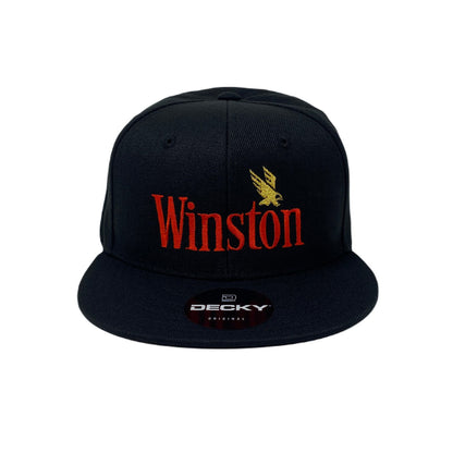 Winston Snapback Hat All Black