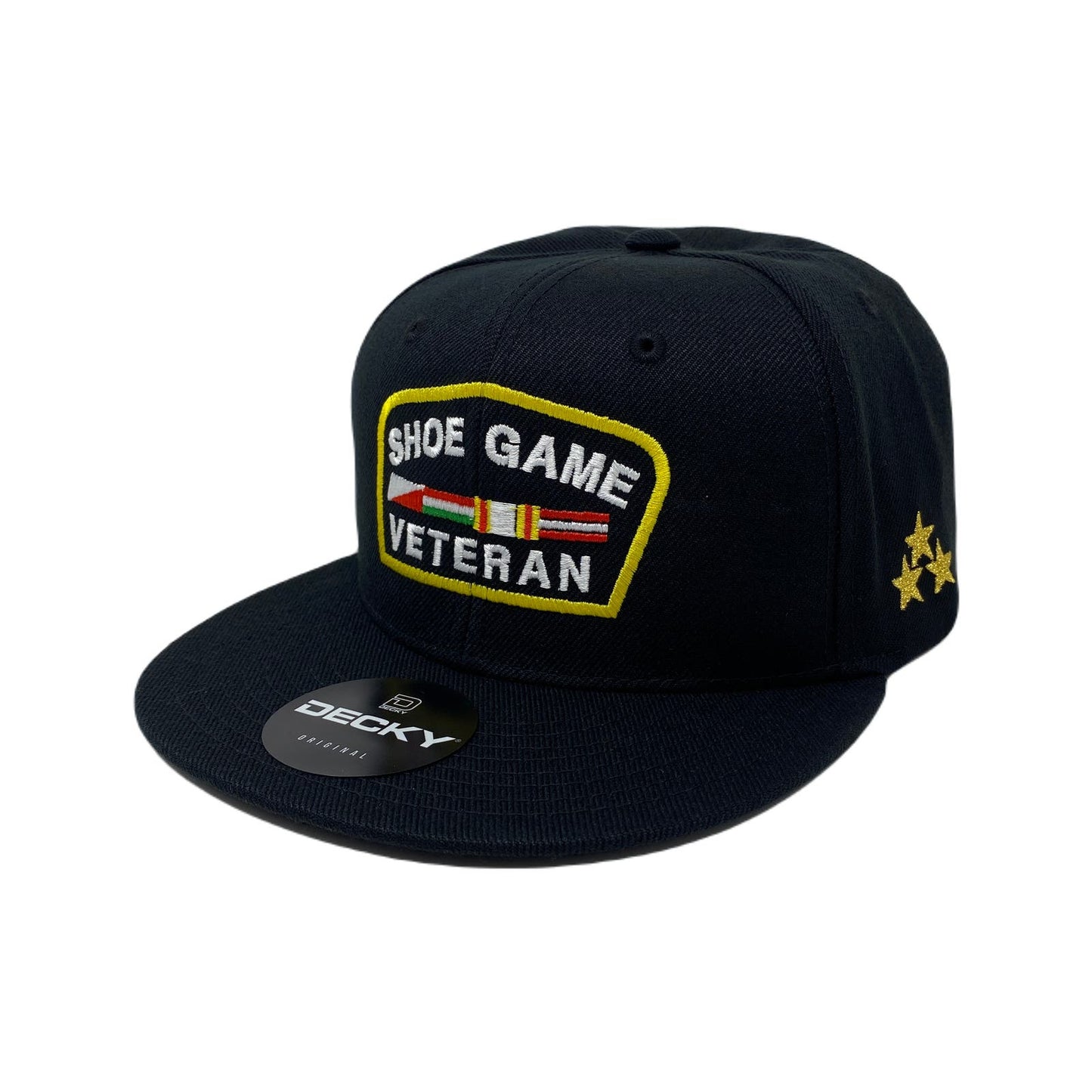 Shoe Game Veteran Snapback Hat All Black