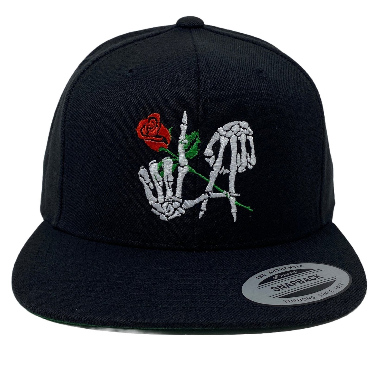 Los Angeles Bone Rose Snapback Hat