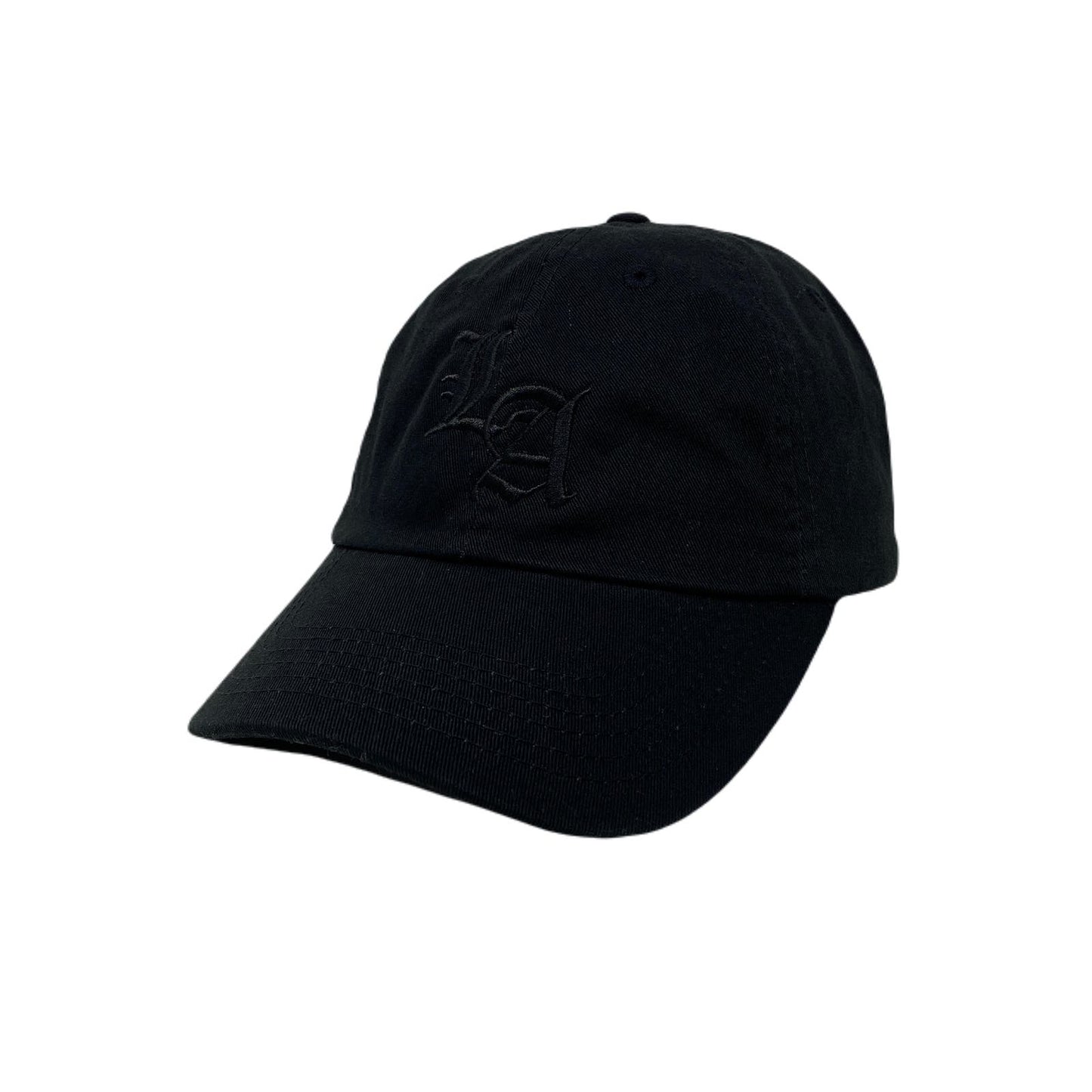 Los Angeles Old English Black Dad Hat