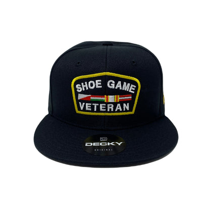 Shoe Game Veteran Snapback Hat All Black