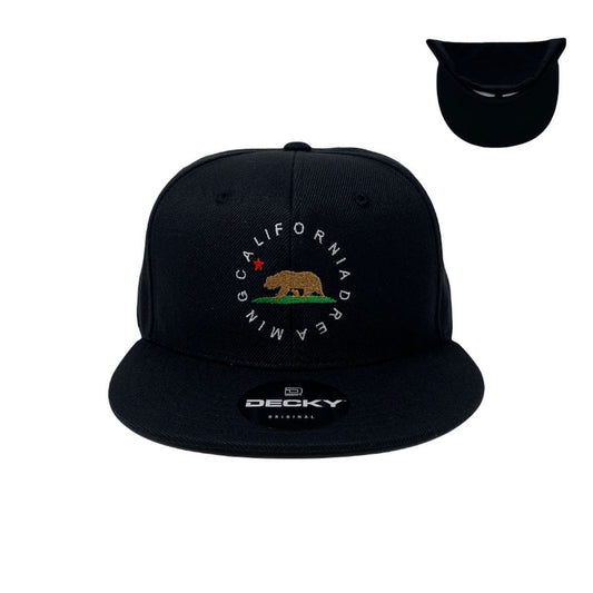 California Dreaming Snapback Hat All Black